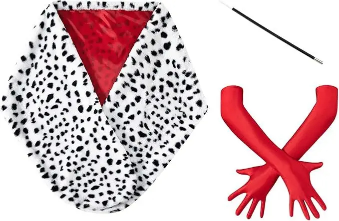 Women'S Accessories In The 1950S - Femmes Halloween Deville manteau Costume dalmatien