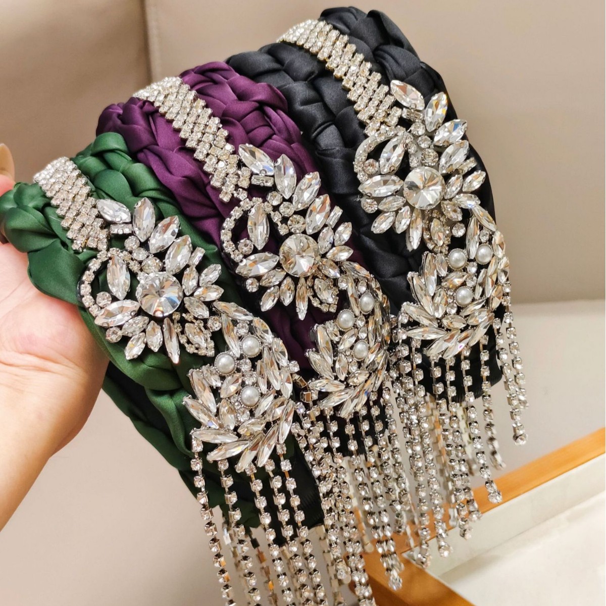 Women Accessories Sale - Offre spéciale artisanat lourd strass glands