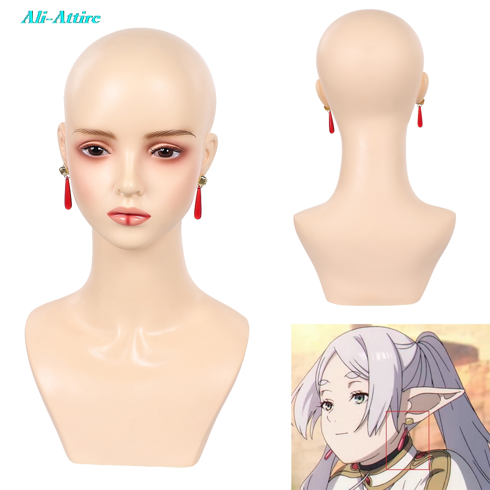 Women'S Red Accessories - Boucles d'oreilles rouges Anime Sousou No