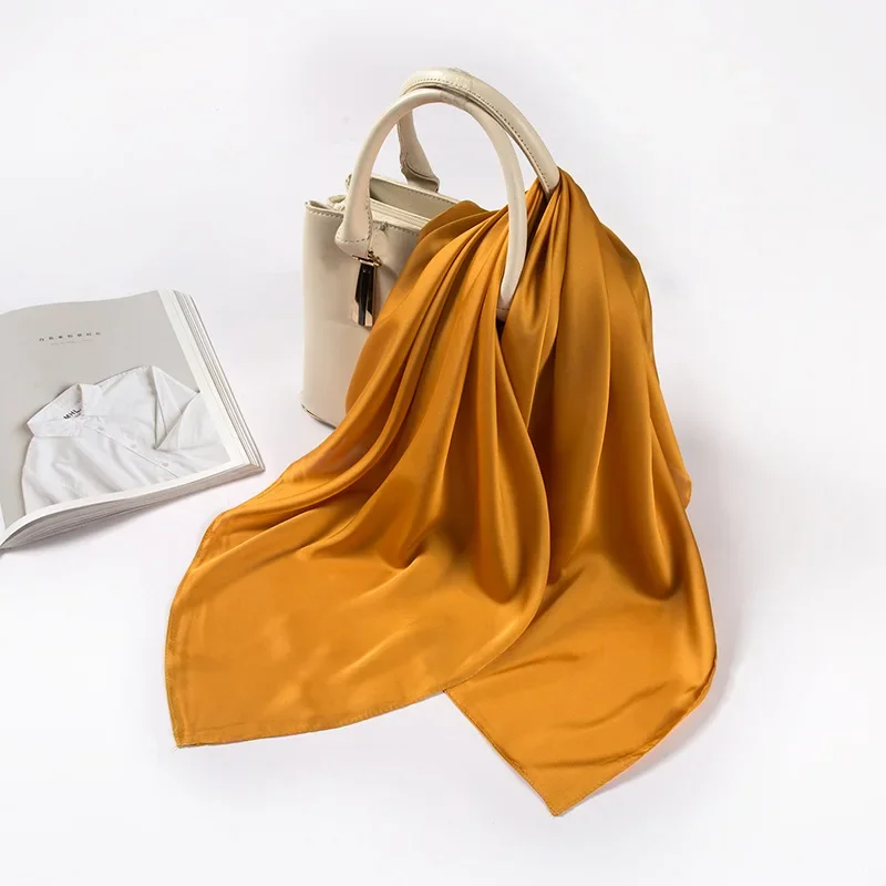Écharpe en satin pour femmes 7 - Silk Scarf Square avis et prix