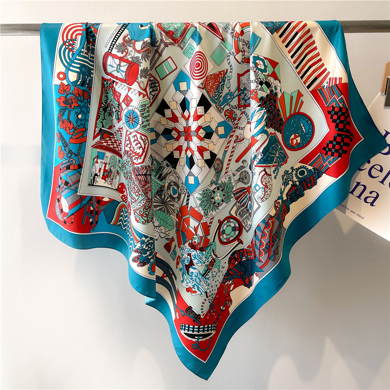 Nouveau Foulard Carré en Soie  - Silk Scarf Square avis et prix