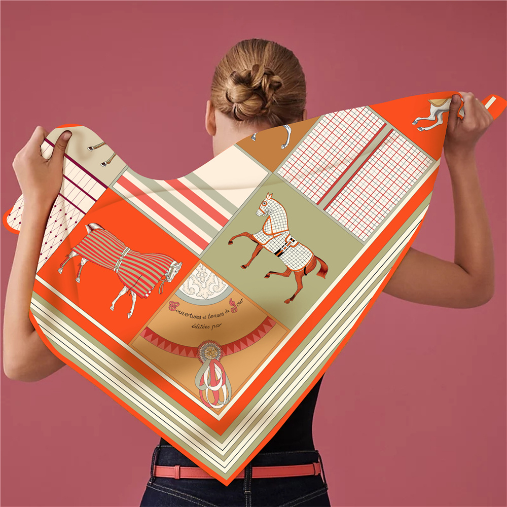 Nouvelles écharpes en soie imp - Silk Scarf Square avis et prix