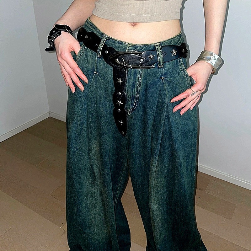 Ceinture en cuir de style goth - Women'S Emo Accessories avis et prix