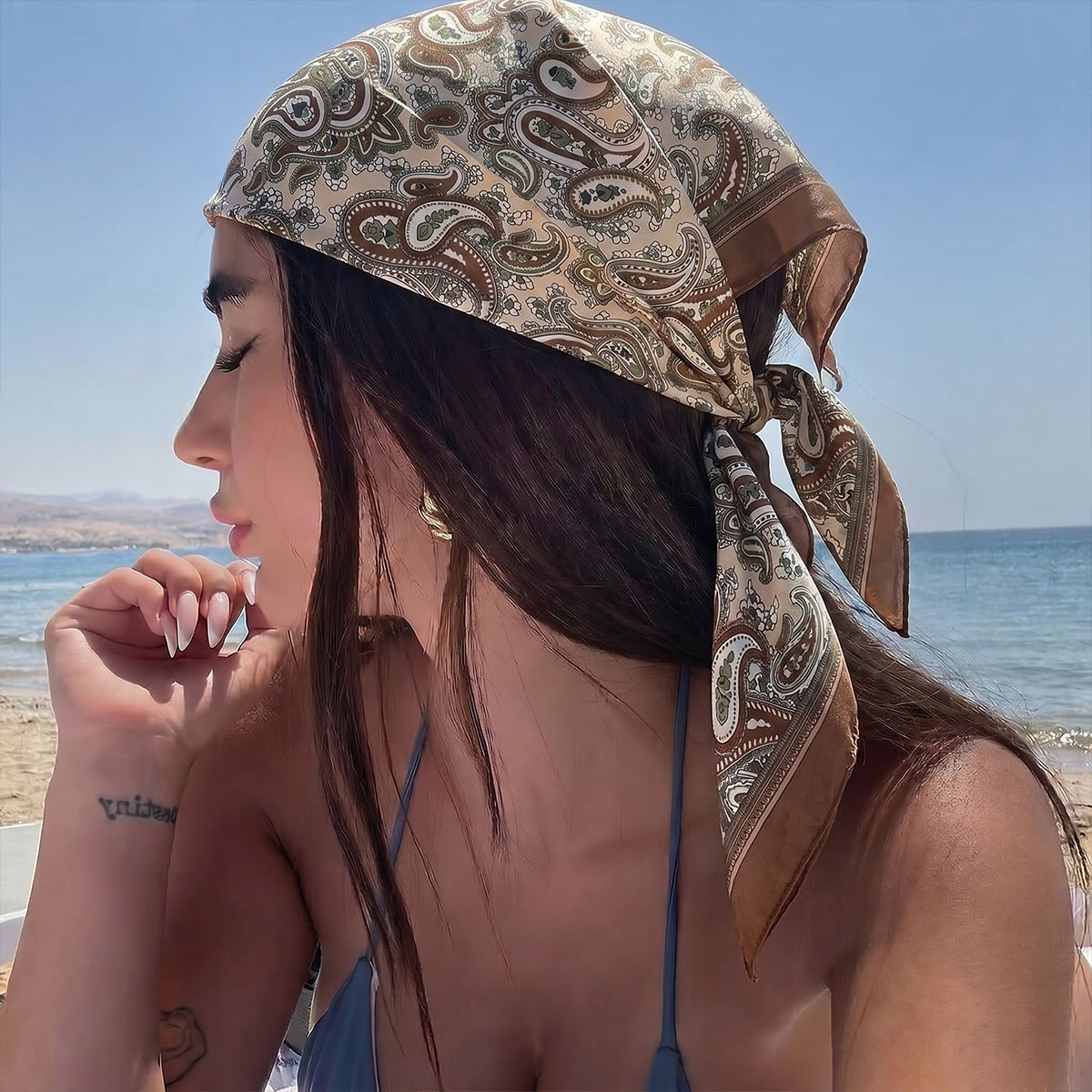 Nouveau design, foulard carré  - Silk Scarf Square avis et prix